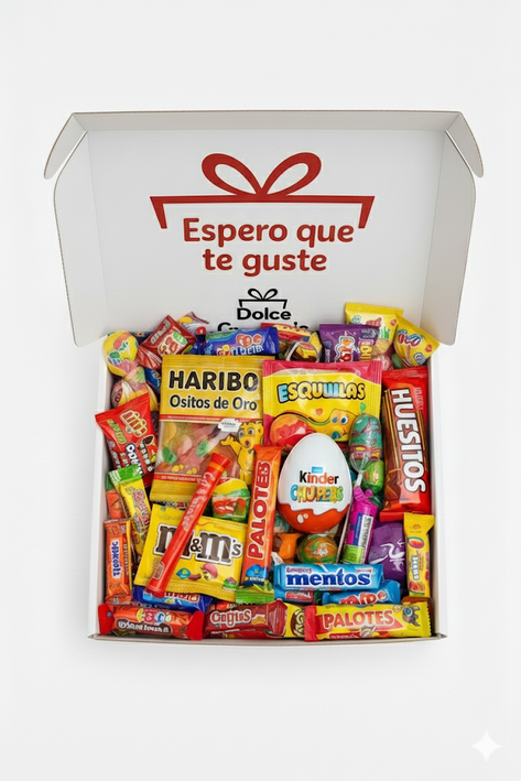 Caja sorpresa con chuches