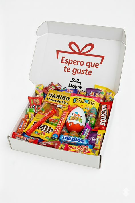 Caja sorpresa con chuches