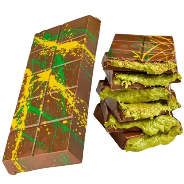 Chocolate de Dubái por dentro.