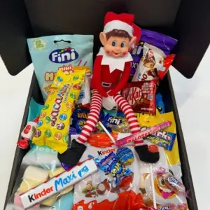 Chocolates y Elfo de Navidad