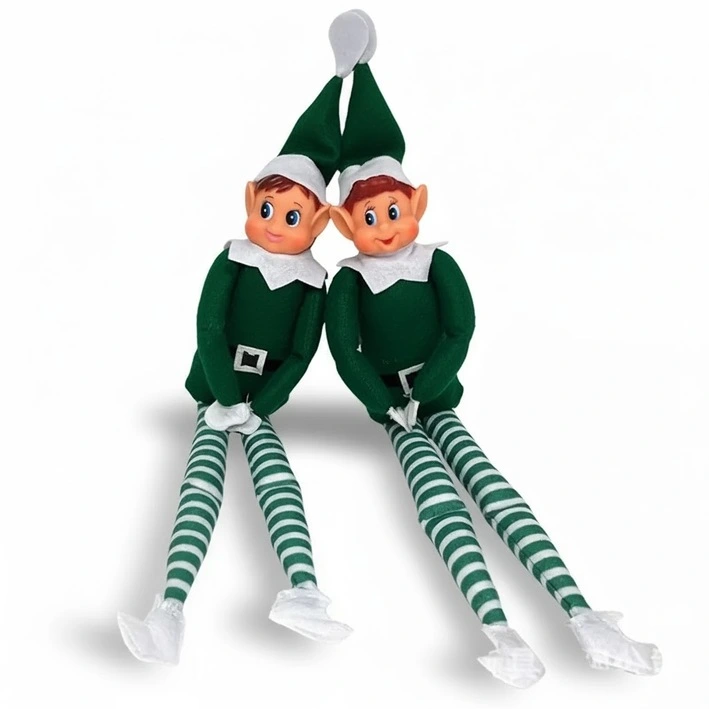 Elfos verdes de Navidad