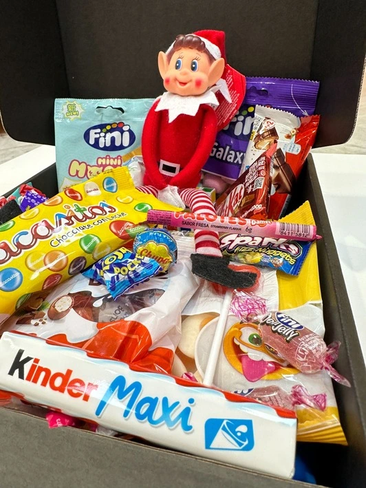 Pack de chocolatinas premium con Elfo travieso de Navidad - Imagen 3