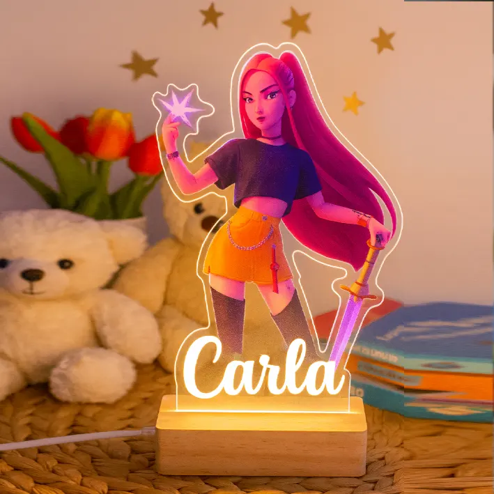 Lampara Kpop para regalar. Personalizada con nombre.