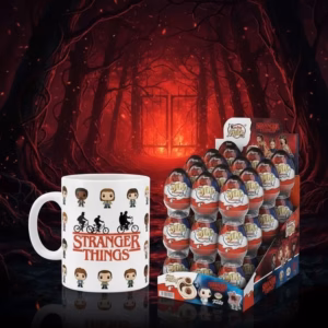 Pack Exclusivo Stranger Things: Taza Cerámica + 36 Kinder Joy