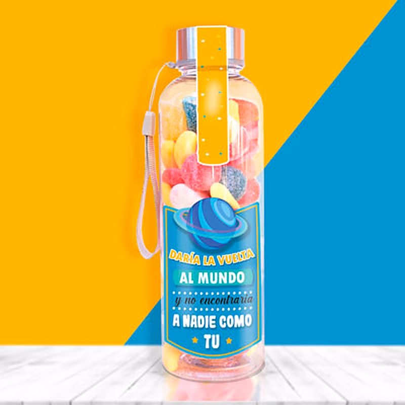 Botella con chuches daria la vuelta al mundo y no encontraría a nadie como tu.