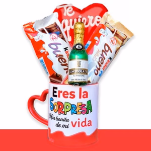 Taza para regalar a tu pareja. Eres la sorpresa más bonita d e mi vida.