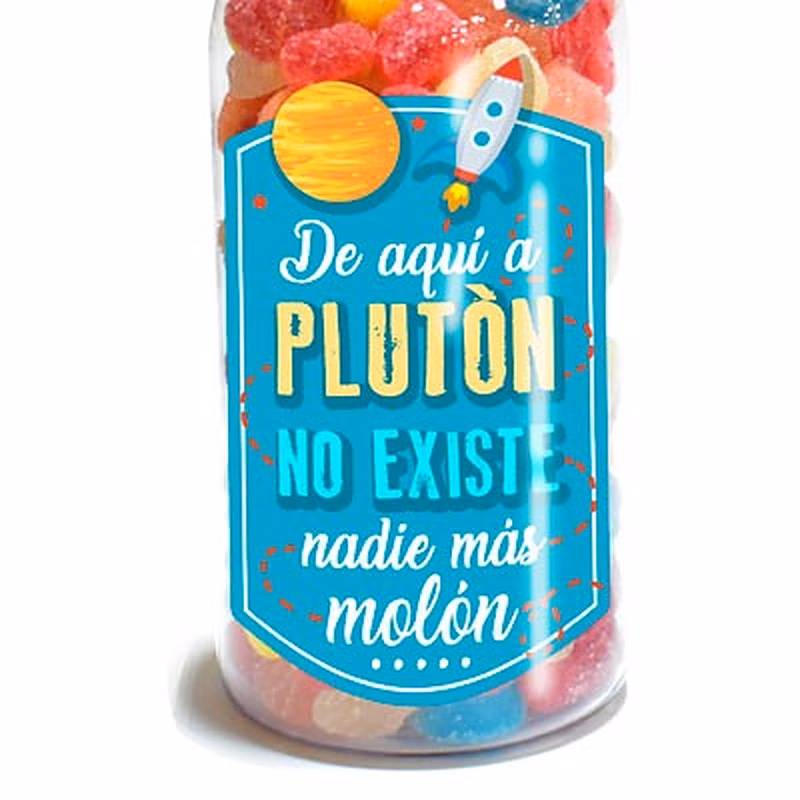 Botella con chuches libre de BPA amigo molón
