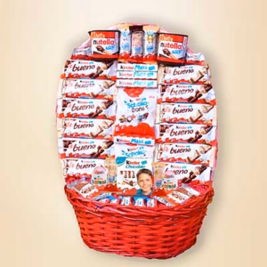 Cesta kinder para regalo