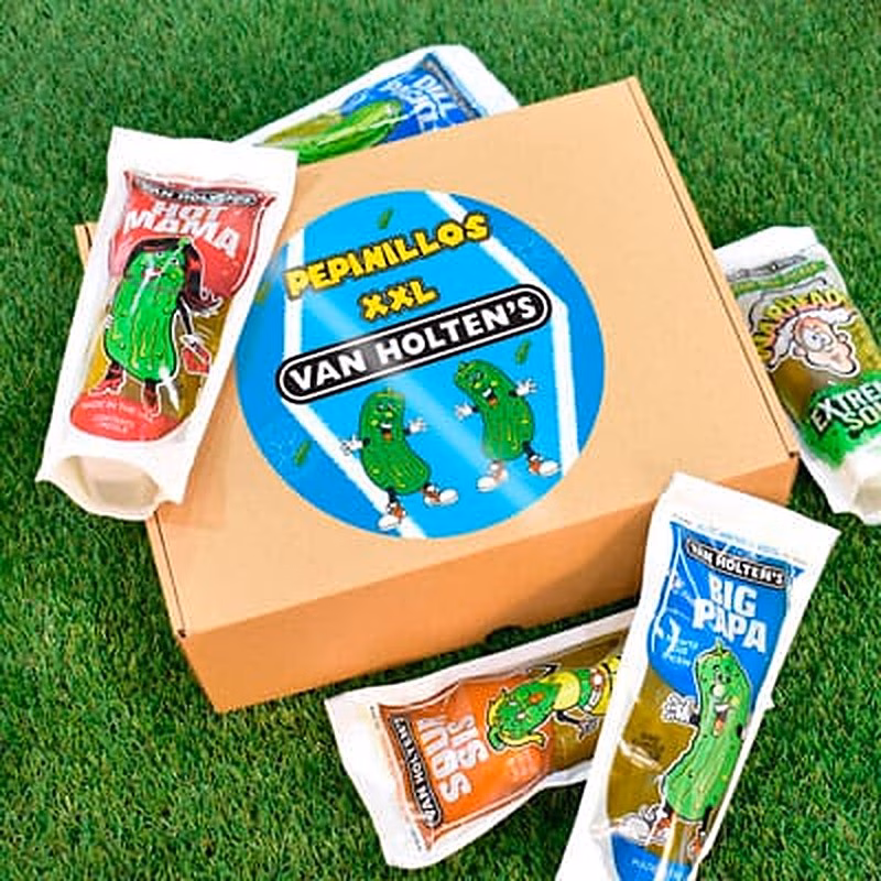 Caja regalo de pepinillos Van Holtens´s.