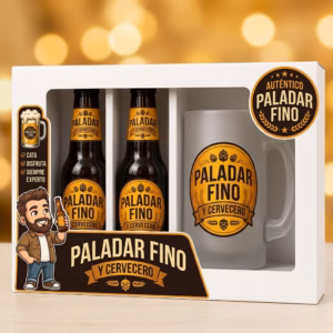 Estuche de cerveza y jarra regalo para cerveceros